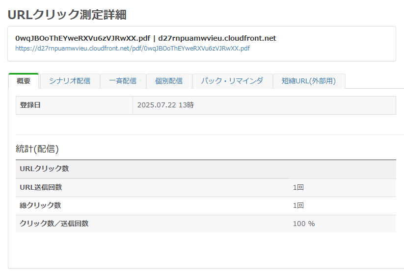 URLクリック測定