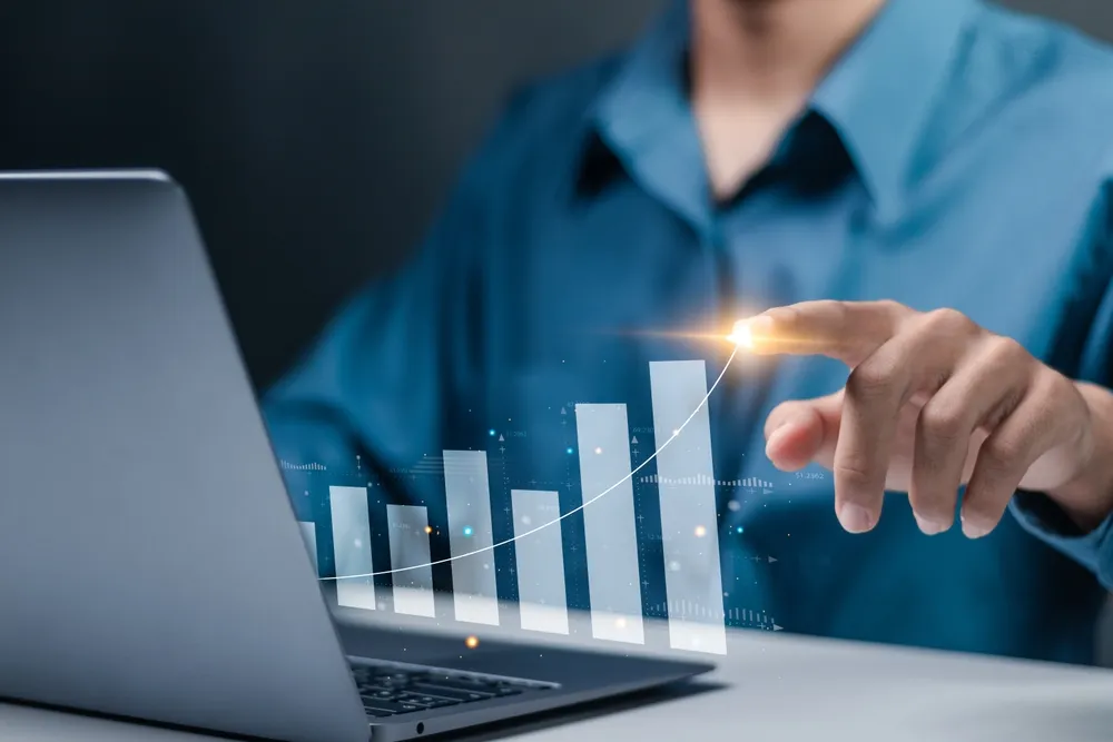 施策による数値の向上イメージ